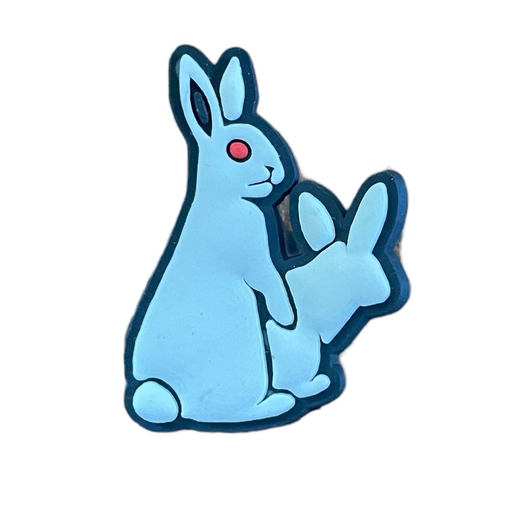 White Rabbit Croc Charm